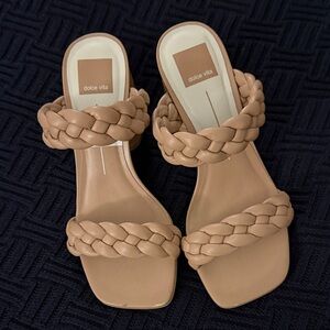 Dolce Vita Women's Beige Braided Sandals